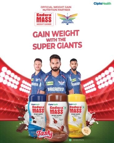 Endura Mass Becomes Official Weight Gainer Nutrition Partner for Lucknow Super Giants 4 31750 enduramassimage Bc231V