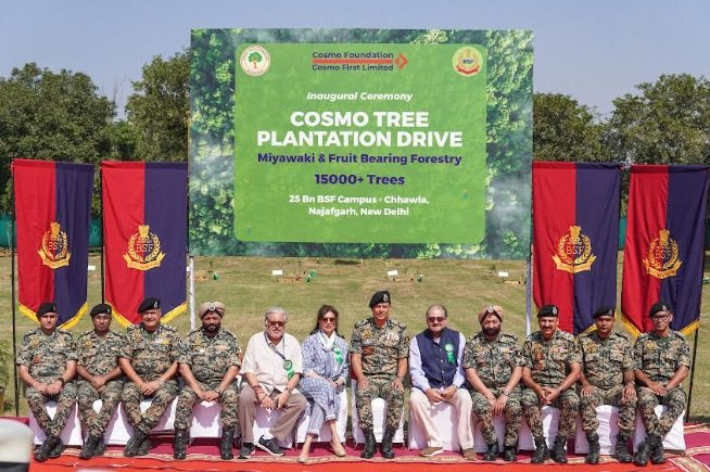Cosmo Foundation and Border Security Force (BSF) Join Hands in Expanding Delhi's Green Cover with a 15,000 - Miywaki & Fruit Bearing Forestry 21 33542 cosmo